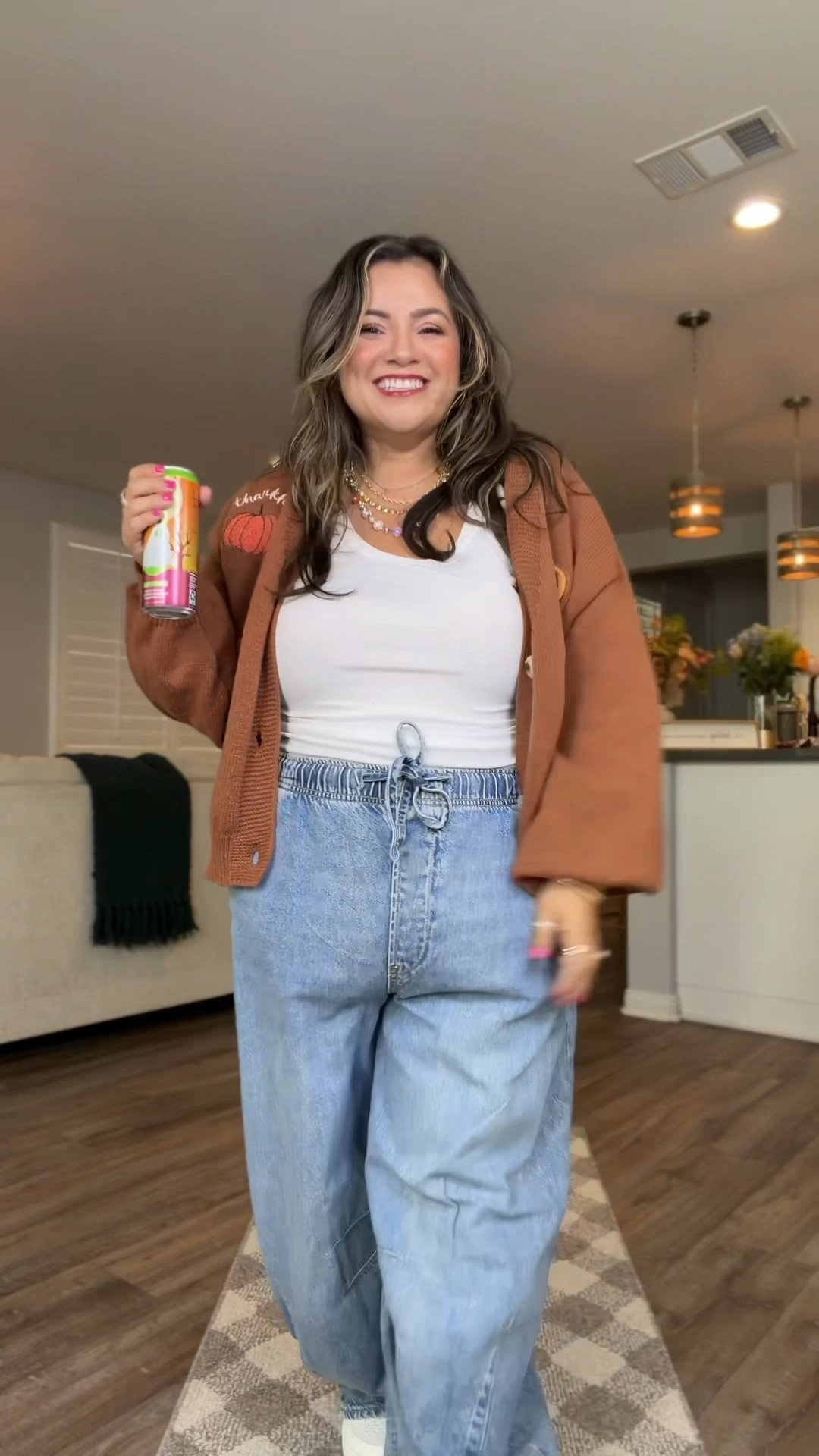 🍂Fall girlies,WE NEED THIS!! 
Blessed & thankful + so soft and so comfy! I’m wearing a two XL and they have tons of cute prints. Perfect for cozy days at home with your little boo. 🥰🍂

#LTKootd #LTKSeasonal #LTKdayinmylife