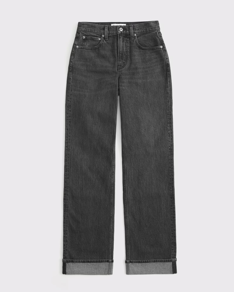 Curve Love High Rise 90s Relaxed Jean | Abercrombie & Fitch (US)