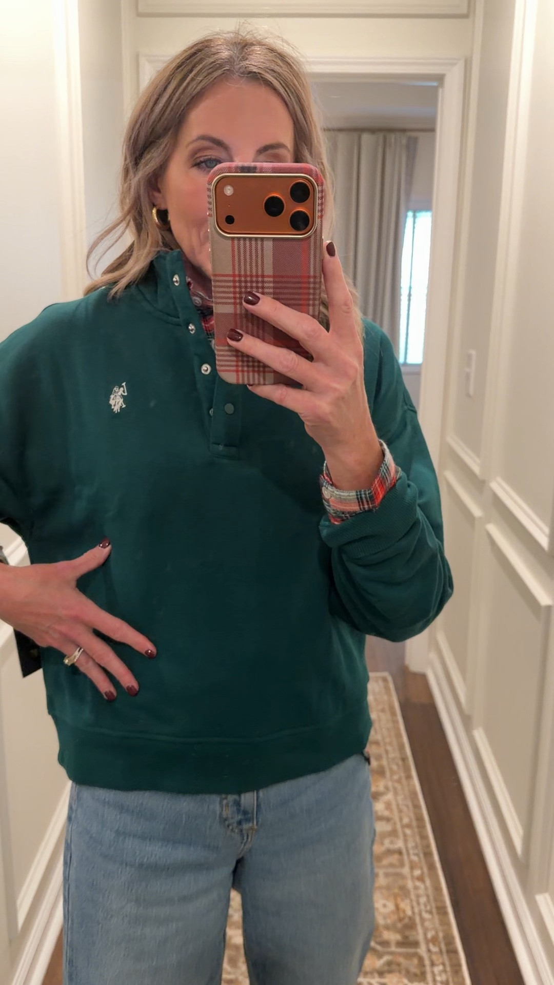 @Walmart under $30 fleece pullover and flannel.