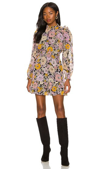 Orange Blossom Mini Dress in Black | Revolve Clothing (Global)