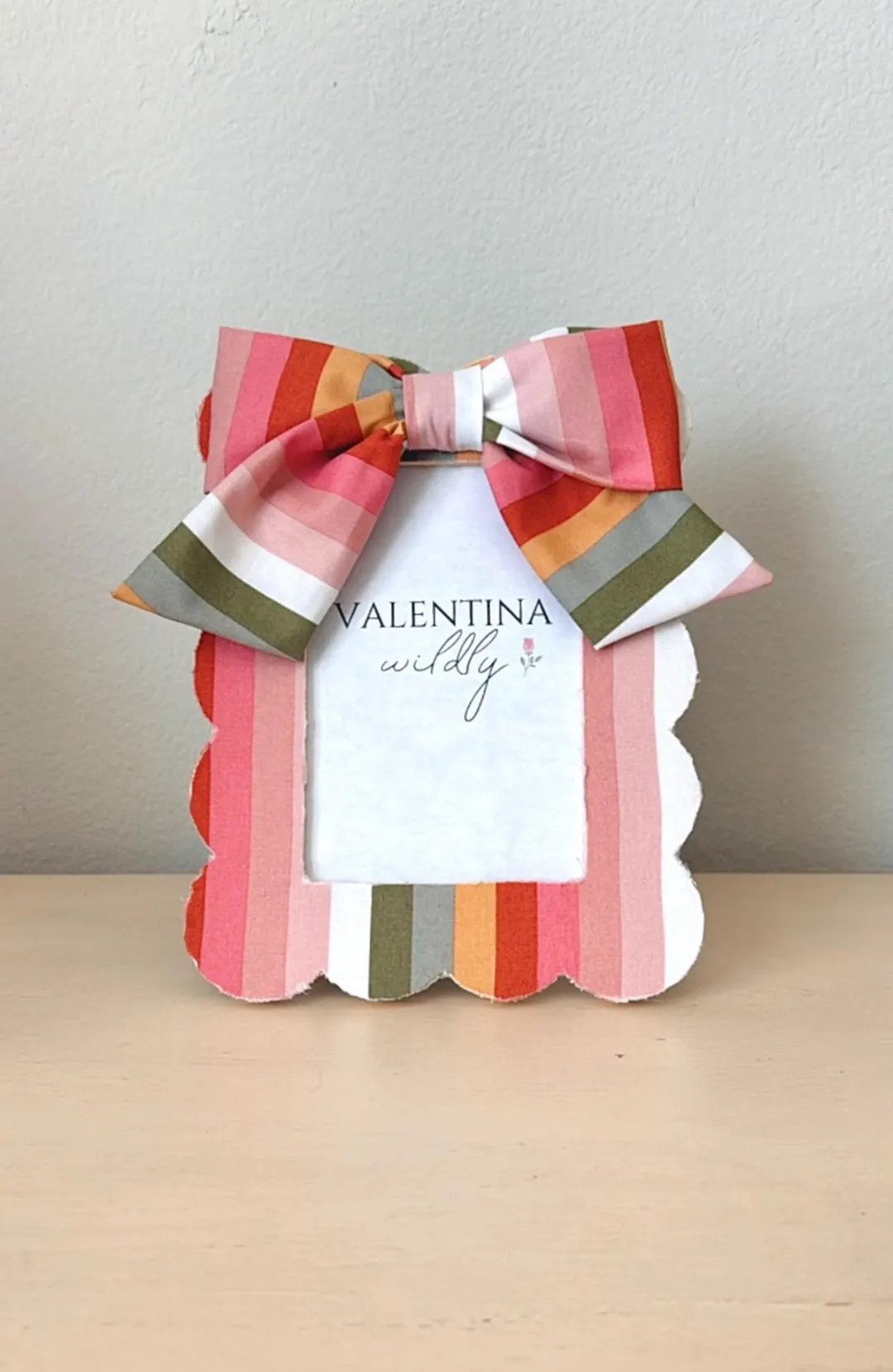 Colorful striped fabric picture frame, 4x6 | Etsy (US)