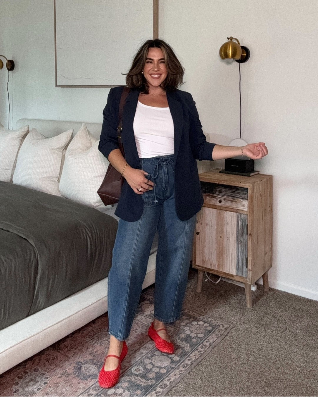 The cutest way to elevate my favorite amazon jeans! These are stretchy, have a button and tie front, plus are midsize & bloat friendly! I do L. Cute teacher or work outfit! 

Fall outfits, blazer outfit idea, business casual, teacher outfit, work outfit, chic outfit idea

#LTKSeasonal #LTKMidsize #LTKWorkwear