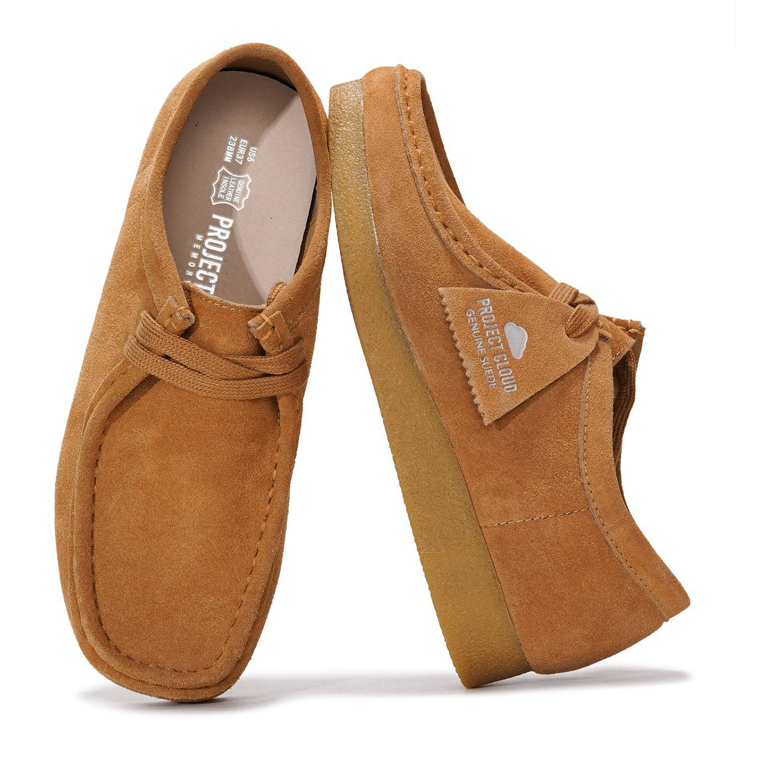 Women's Genuine Leather Oxford Shoes | Memory Foam Comfort | Project Cloud