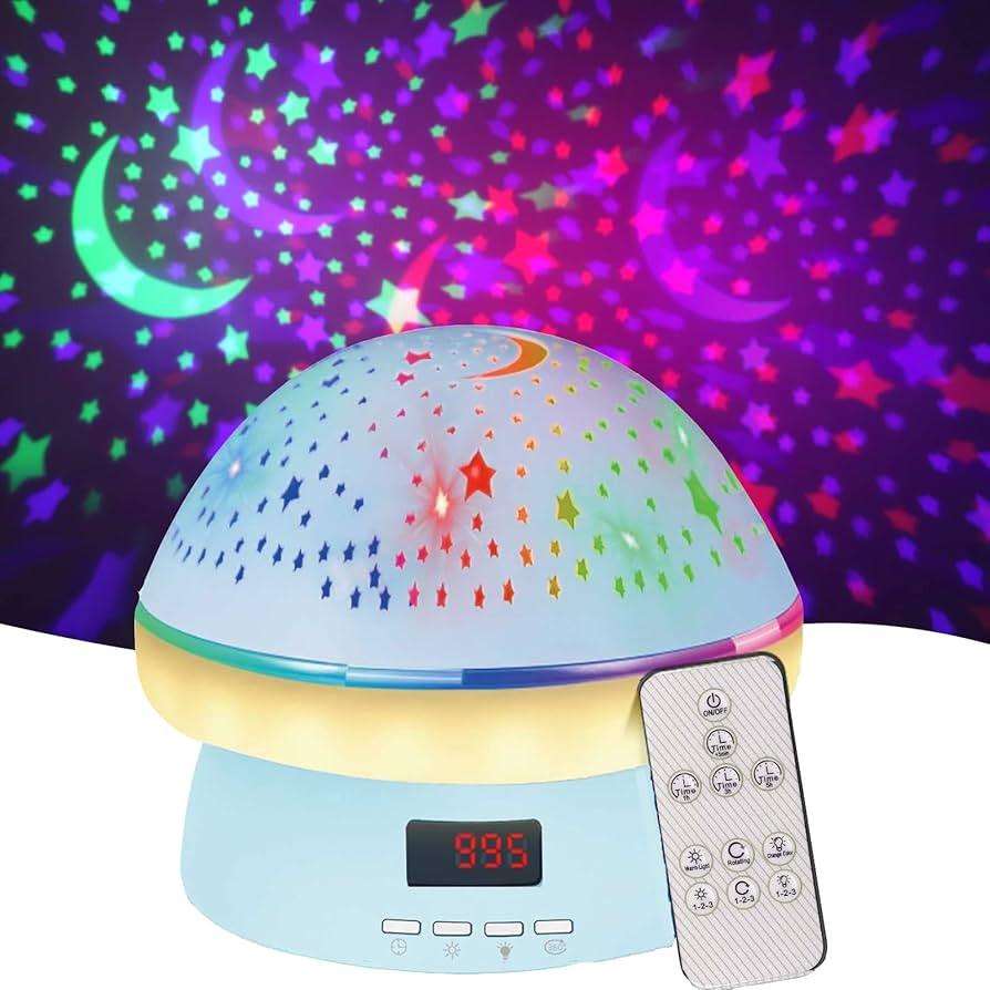 Remote Control and Timer Design Starry Sky Rotating Star Projector Night Light,16 Colorful Projec... | Amazon (US)