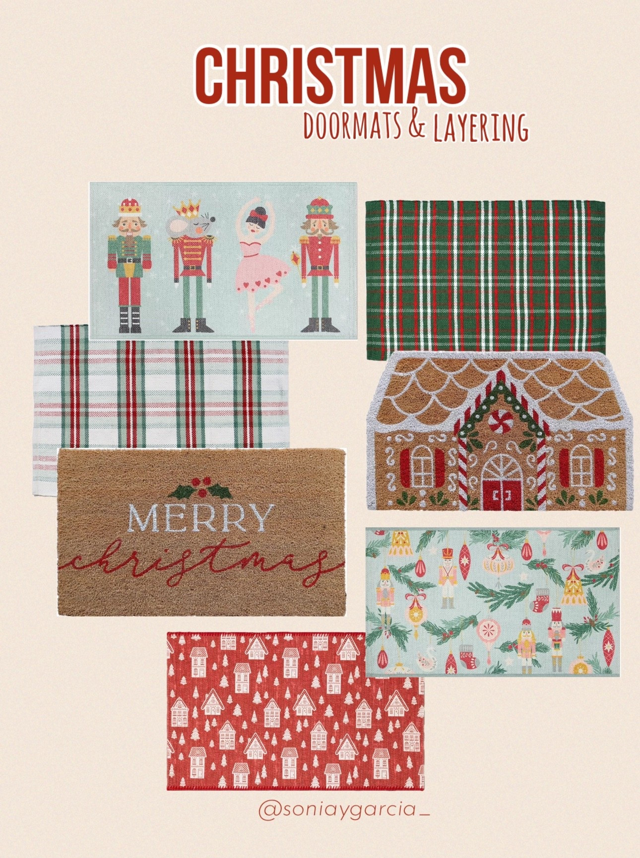 Christmas door mats and layering

#LTKHome #LTKHoliday
