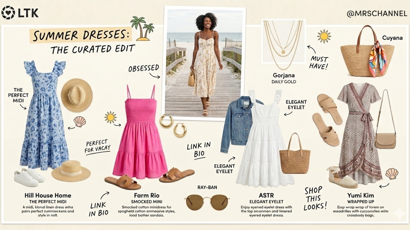 The summer dress edit you’ve been waiting for! ☀️ From effortless midis to the perfect vacation mini, I’ve rounded up my absolute favorite styles for the season.

Shop the full look and accessories now!

#LTKunder100 #LTKstyletip #summerdresses #vacationstyle

#LTKSeasonal