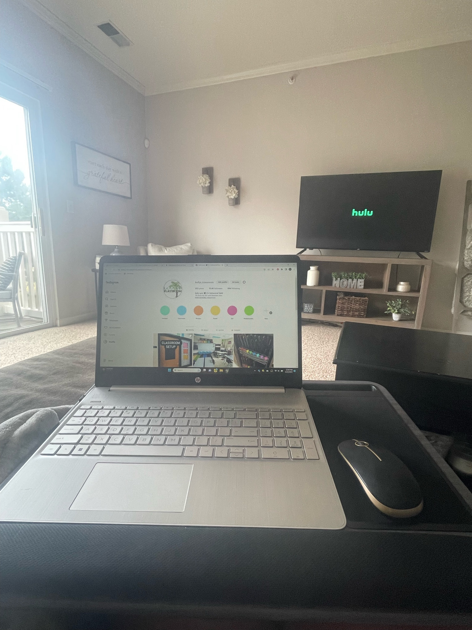 Lapgear Home Office Lap Desk with Device Ledge, Mouse Pad, and Phone Holder Pink