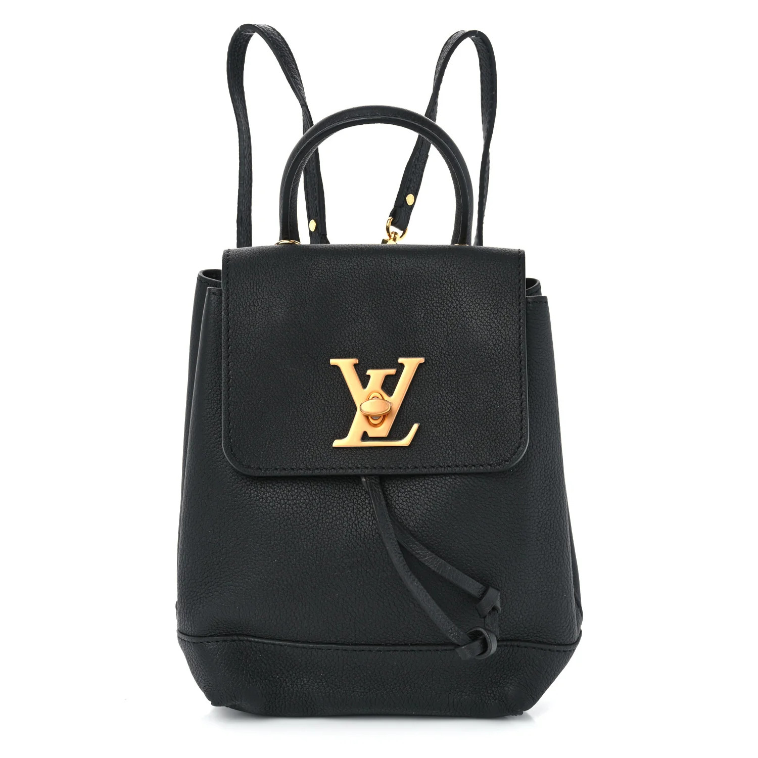 Calfskin Lockme Mini Backpack Black | FASHIONPHILE (US)