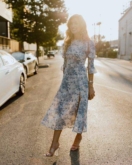 This classic print is BACK!!!!! In a new style and just as beautiful! Ready for wedding guest season 💕💕💕💕

Blue dress. Midi dress. Wedding guest dress. Spring dress. 

#LTKfindsunder100 #LTKSpringSale #LTKMostLoved