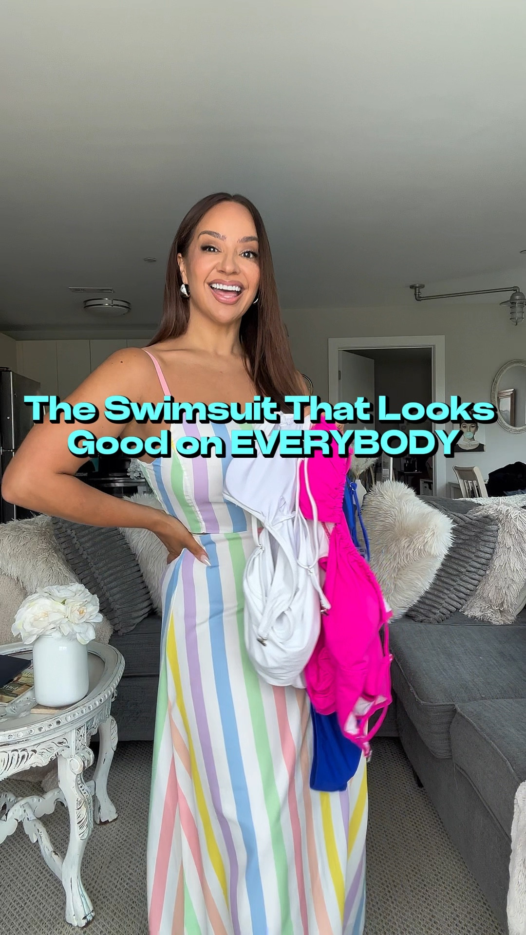 There’s a reason this swimsuit is viral! It has tummy control, is affordable and really does look good on everyone!

Sizing ⬇️

5’3 
155 lbs
Size 8 
Bust: 34DDD/36DD
Waist: 28”
Hips: 43”
Wearing Size L

#swimwear
#swimsuits 

#LTKSwim #LTKFindsUnder50 #LTKStyleTip