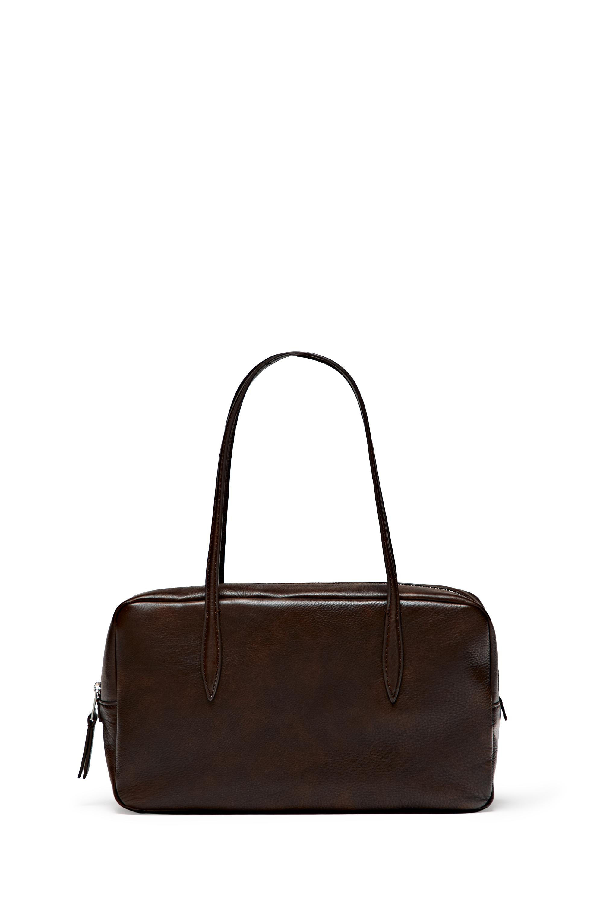 Nappa leather mini duffle bag | Massimo Dutti UK