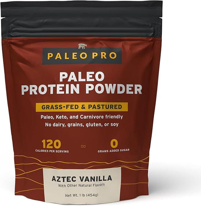 PaleoPro Protein Powder Grass-Fed, Pastured, Protein | Gluten and Dairy Free. No Sugar, Soy, Grai... | Amazon (US)