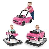 Bright Starts Ford Mustang Ways to Play 4-in-1 Baby Activity Push Walker, Pink, Age 6 months+ | Amazon (US)
