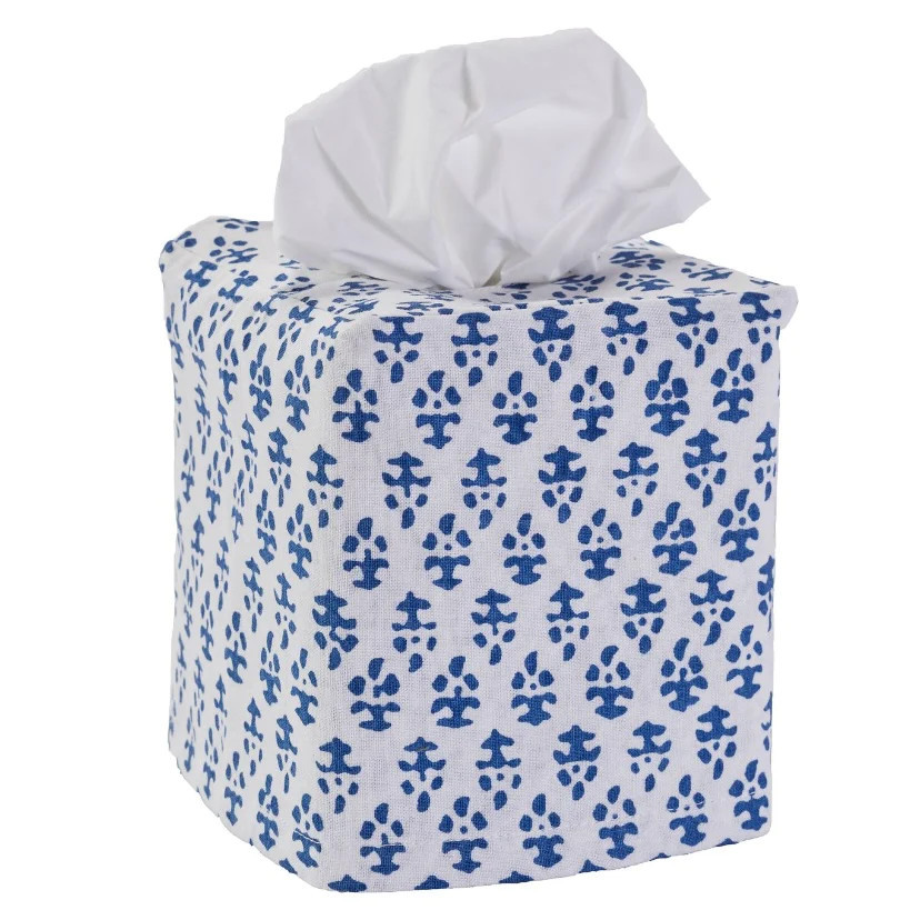 Batik Tissue Box Cover Indigo | Amanda Lindroth