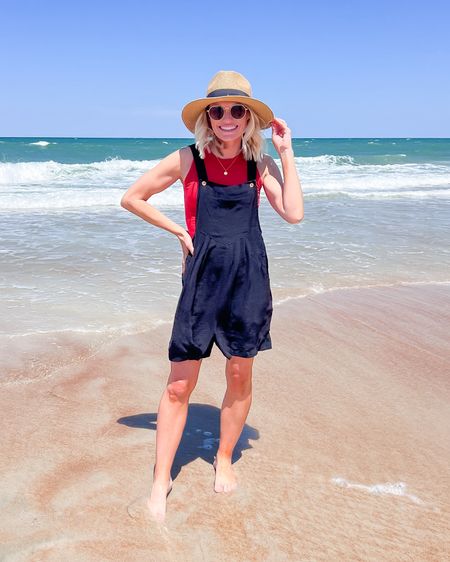 What I wore to the beach. I love this lightweight romper from Amazon. It’s perfect for layering over a tank top or a bathing suit! 
Romper- small
Tank- xs

#LTKTravel #LTKStyleTip #LTKFindsUnder50