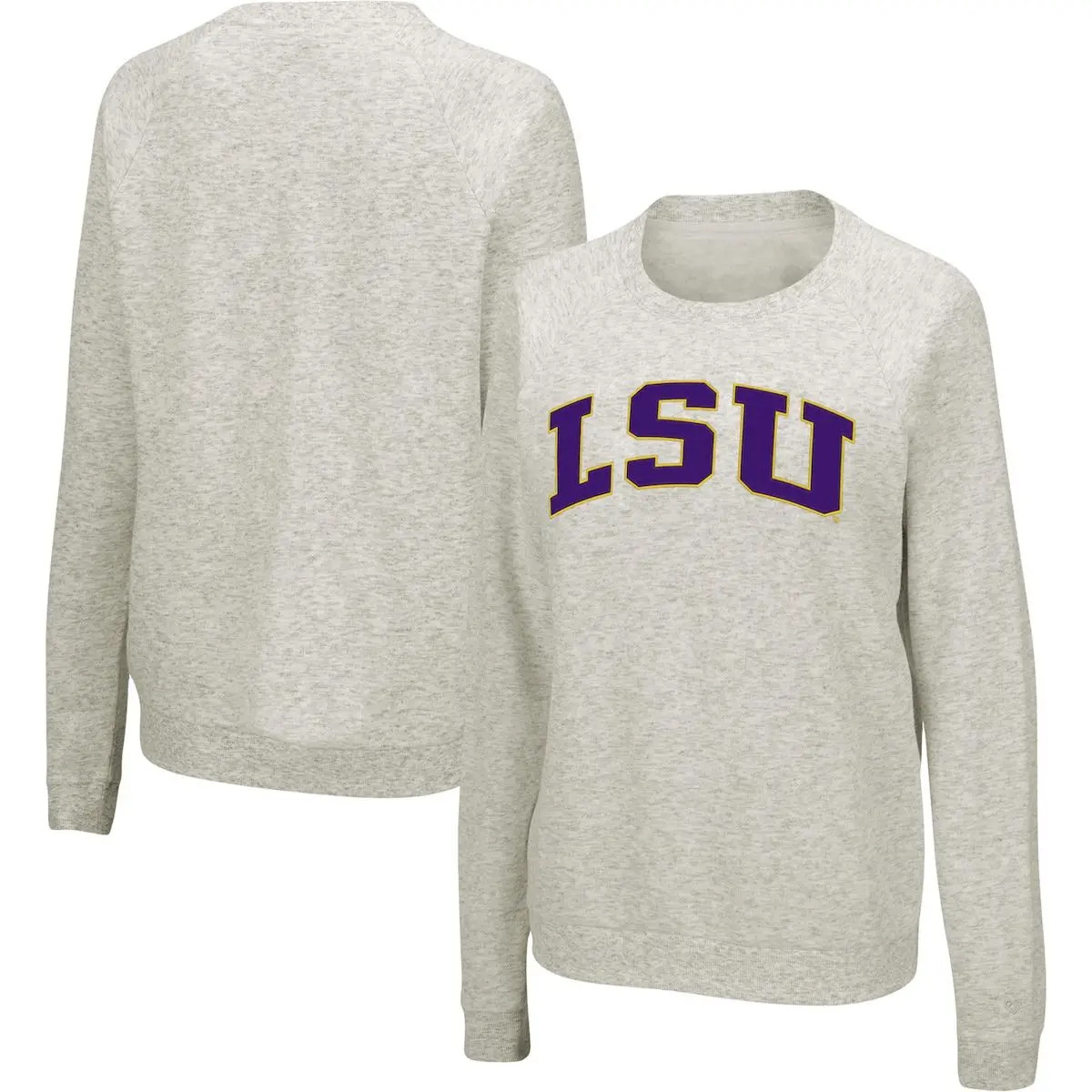 Women's Colosseum Ash LSU Tigers Joy Chloe Classic Campus Pullover Sweatshirt at Nordstrom, Size Xx- | Nordstrom