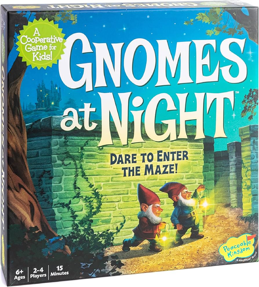 Peaceable Kingdom Gnomes at Night A Cooperative Maze Game for 2 to 4 Kids Ages 6+ | Amazon (US)