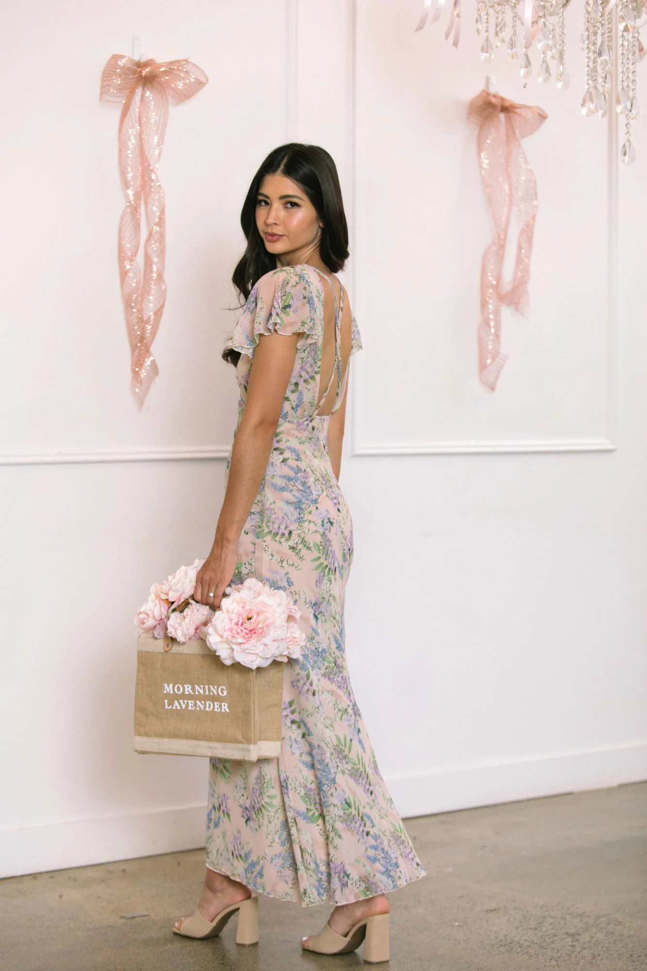 Delia V-Neck Maxi Dress | Morning Lavender