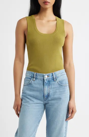 MANGO Sleeveless Rib Top | Nordstrom | Nordstrom