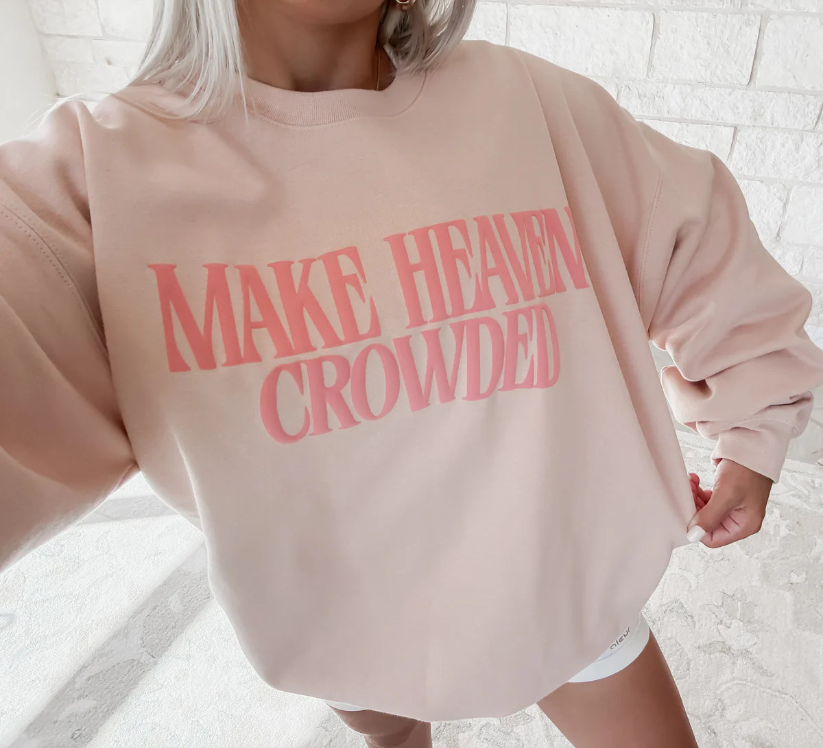 Make Heaven Crowded Puff Sweatshirt | CK Squared Boutique