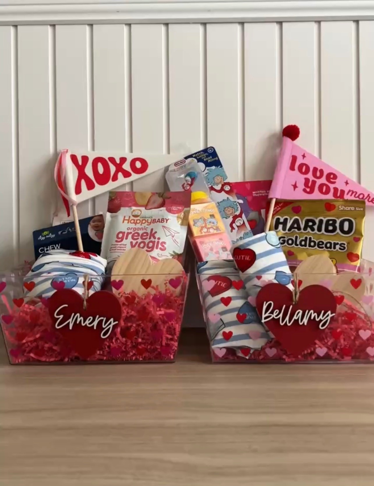 simple Valentine’s Day baskets for my toddler + baby 👦🏻👶🏻🧸🪿 

#valentinesday #valentinesdaybasket #boymom #vdaygift 

#LTKmomlife #LTKKids #LTKValentine