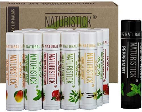 16-Pack Lip Balm Gift Set by Naturistick. Assorted Flavors. 100% Natural Ingredients. Best Beeswa... | Amazon (US)