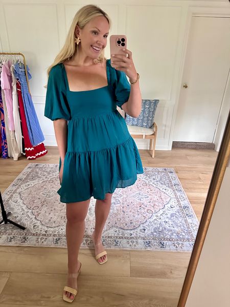 Love the color of this! Flattering neckline and silhouette. It is lined and comes in other colors. I’m wearing a medium. Vacation, summer dress, date night outfit 

#LTKStyleTip #LTKMidsize #LTKSeasonal