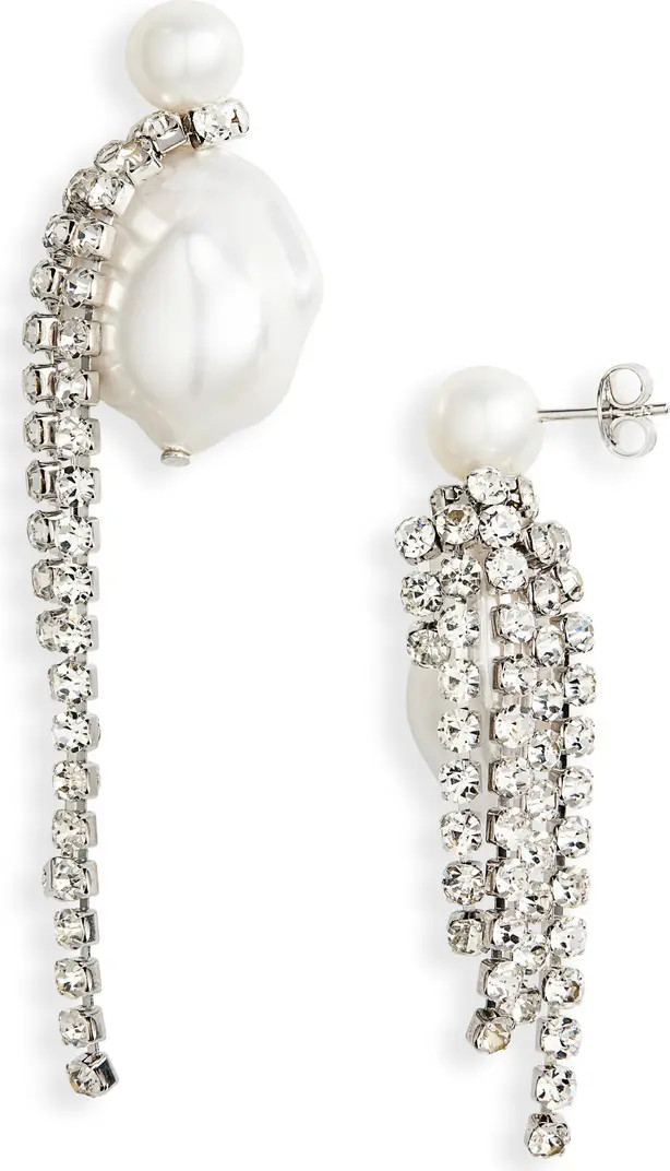 COMPLETEDWORKS Faux Pearl & Rhinestone Drop Earrings | Nordstrom | Nordstrom