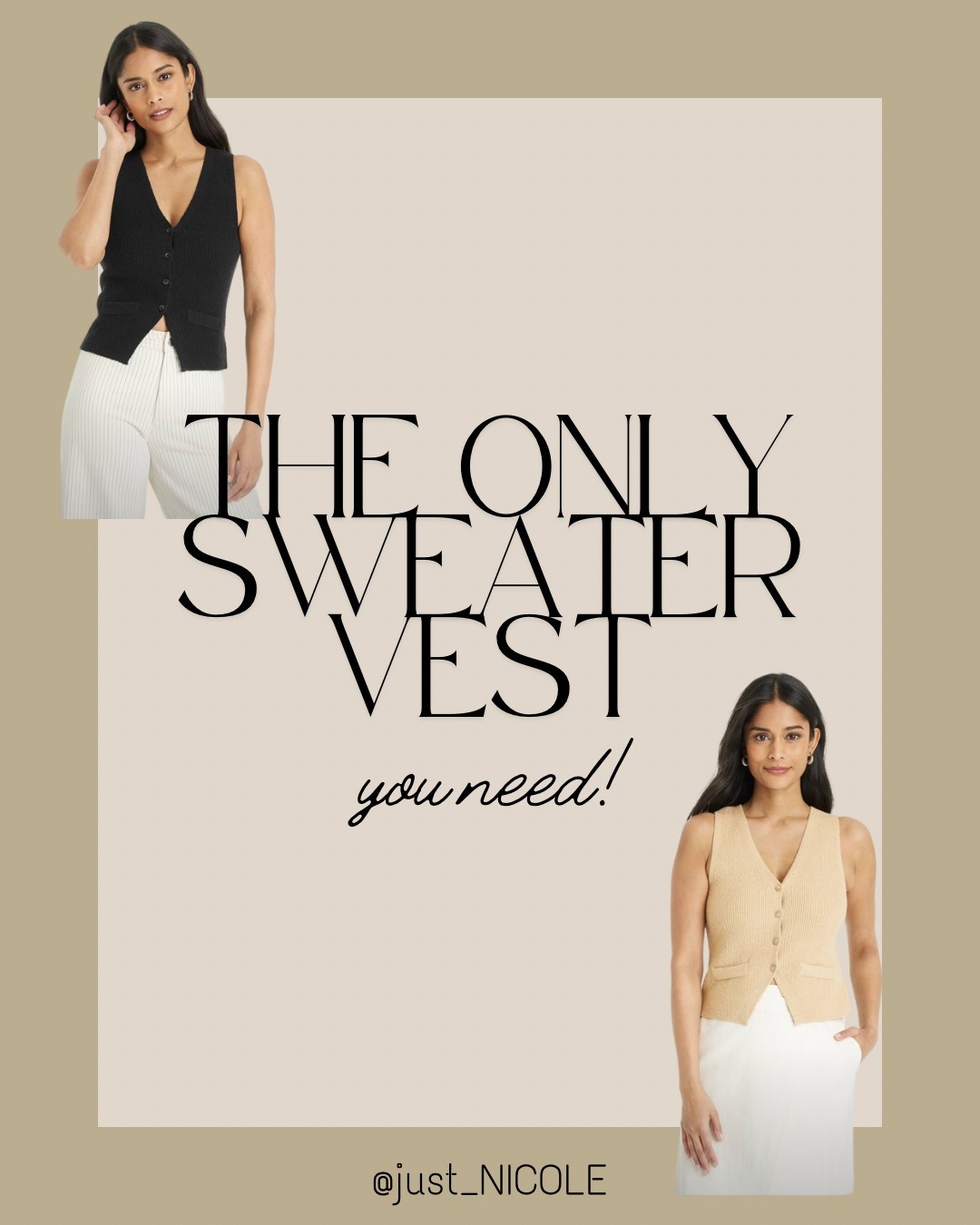 target style | sweater vest

#LTKFindsUnder50 #LTKOver40 #LTKPetite