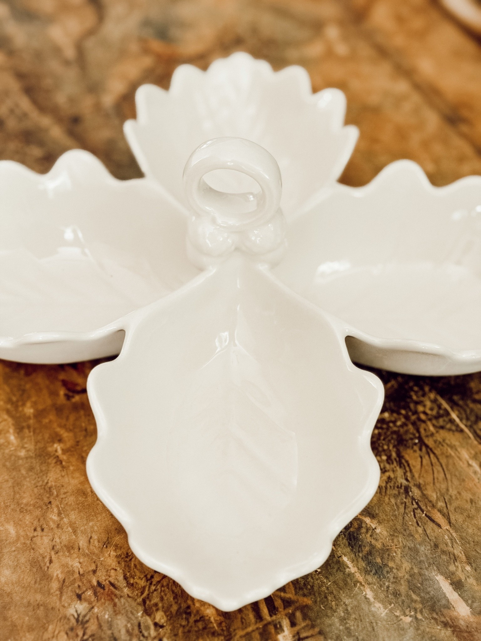 Leaf divided bowl from Walmart.

#LTKHome #LTKSeasonal