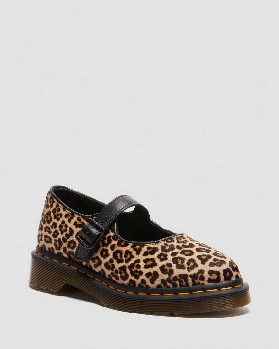 Elphie leopard Mary Jane shoes | Dr. Martens