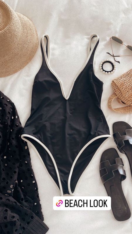 Beach vacation look for surf or pool side. Swimsuit, cover up, hat, accessories. Cella Jane. #vacationstyle

#LTKswim #LTKtravel #LTKstyletip