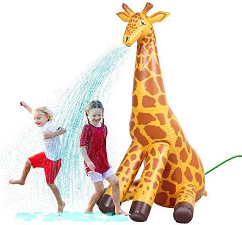 GoFloats Giant Inflatable Giraffe Party Sprinkler - 7 Feet Tall Yard Sprinkler for Kids Summer Fu... | Amazon (US)