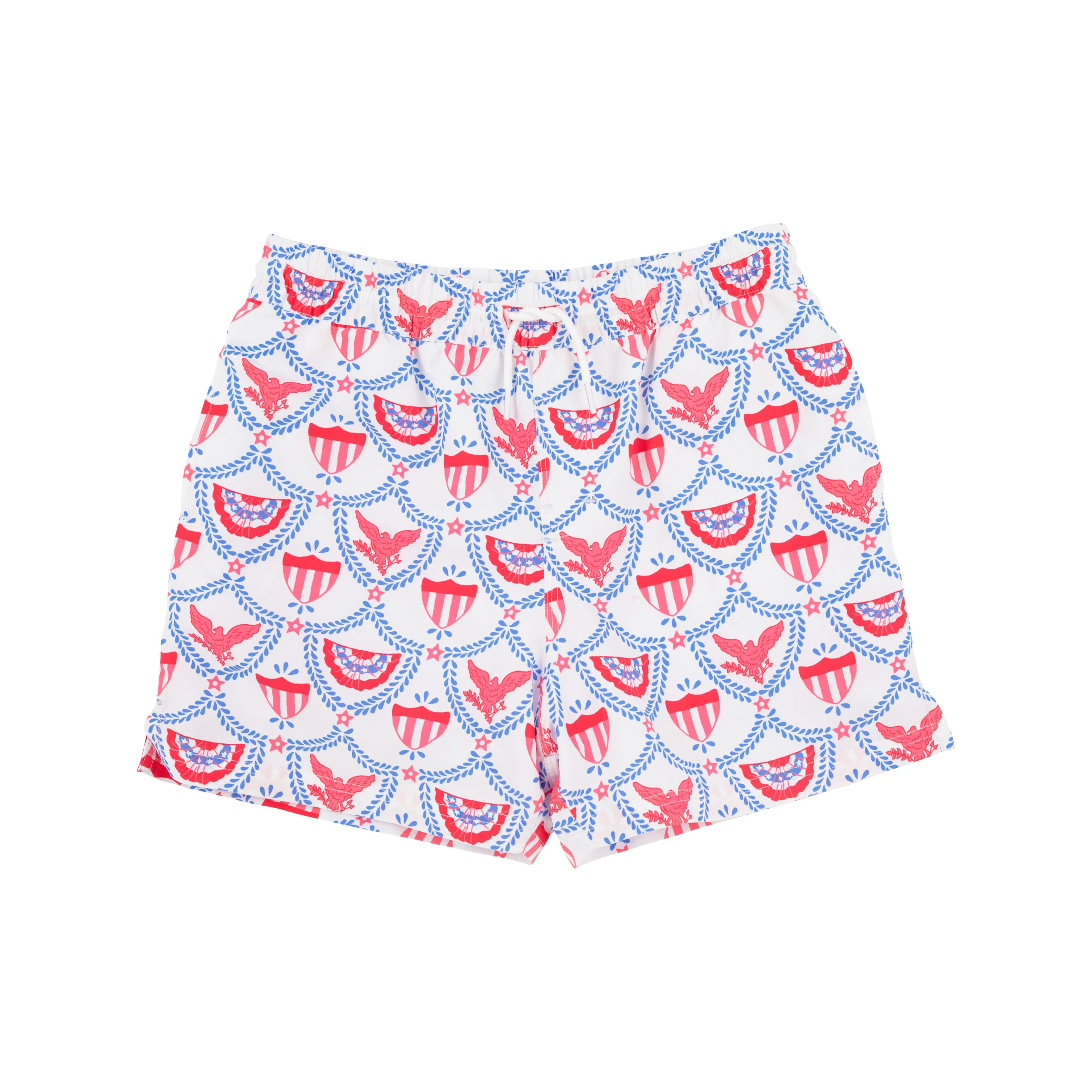 Tortola Trunks - American Swag with Worth Avenue White | The Beaufort Bonnet Company
