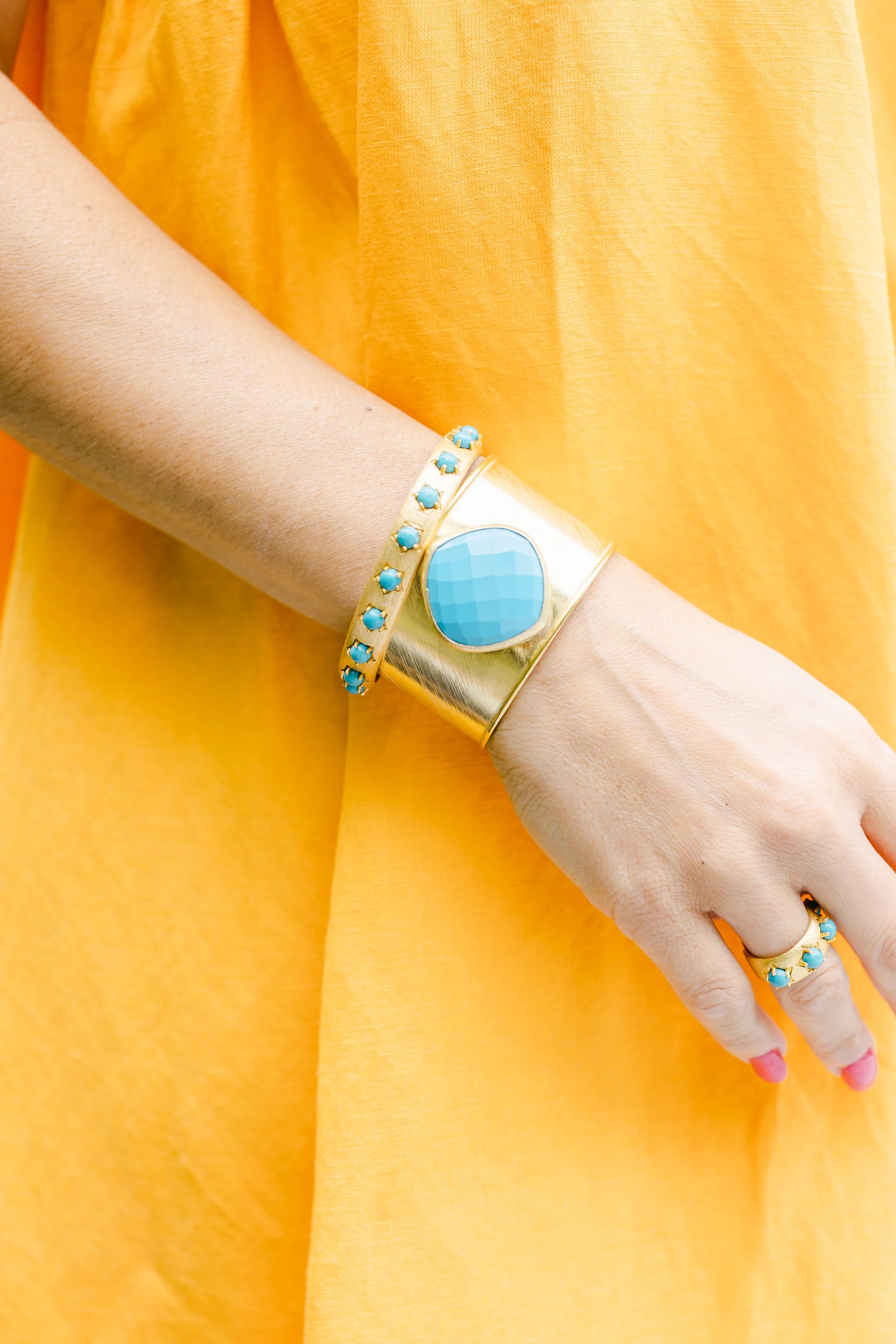 The Zarah Cuff Turquoise | Mary K Kendig