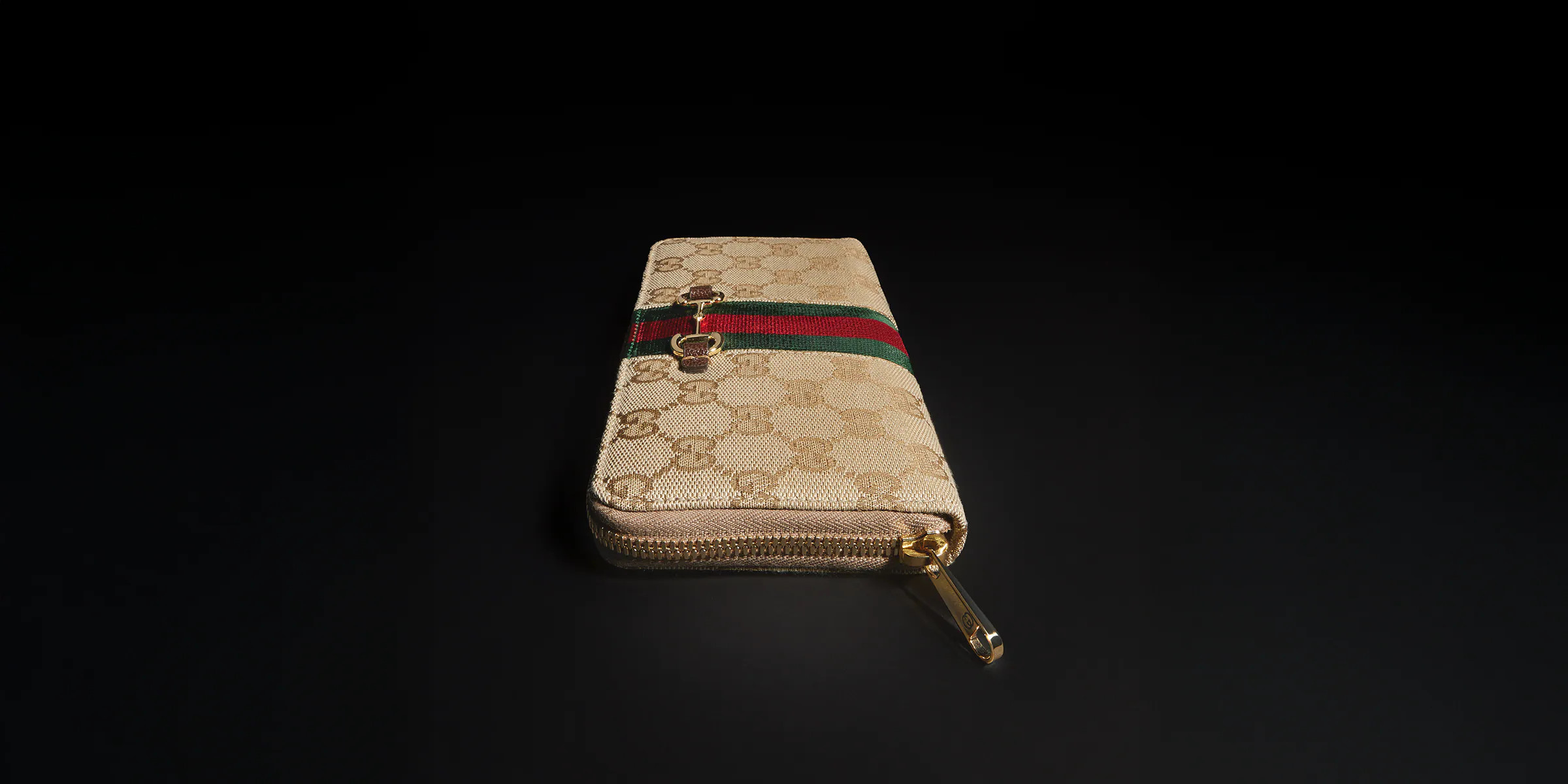 Gucci Gucci Horsebit Web zip around wallet | Gucci (US)