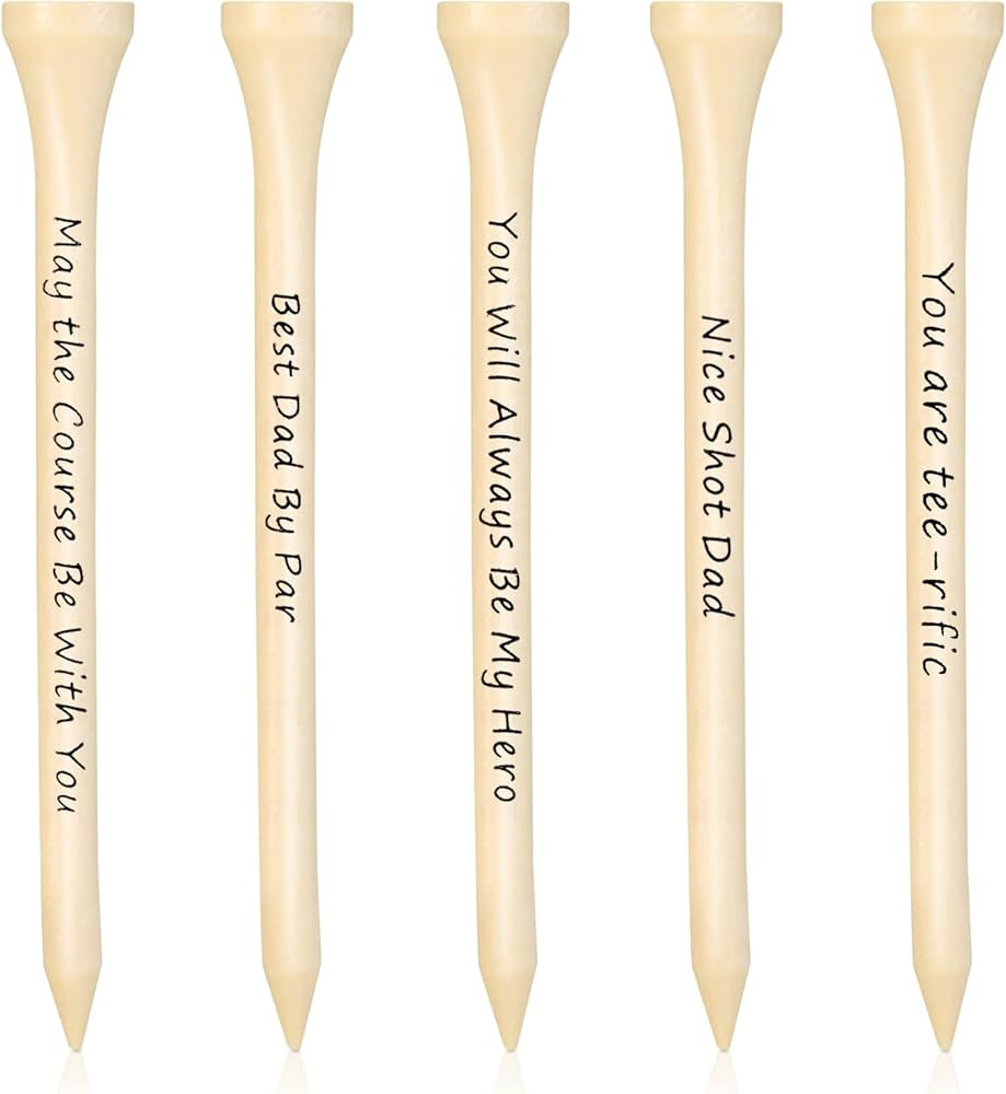 Sumind 60 PCS Christmas Golf Gifts for Dad, 3-1/4 inch Funny Sayings Wooden Golf Tees with Warm W... | Amazon (US)