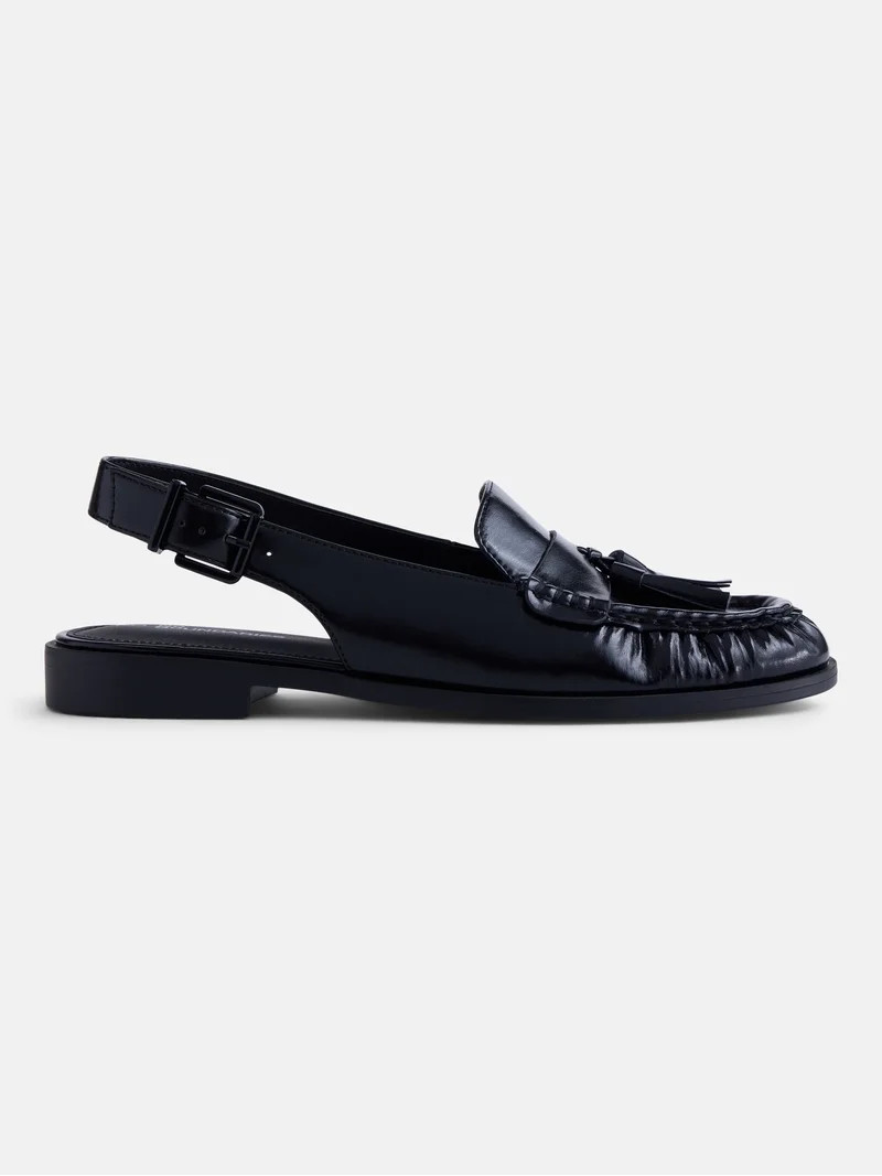 No Boundaries Women's Slingback Tassel Loafers | Walmart (US)
