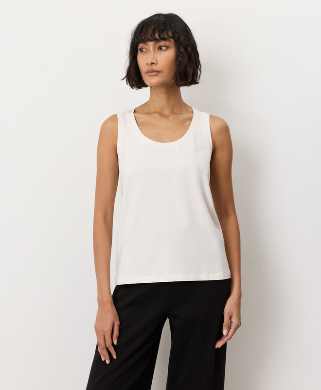 Women\u2019s Luxe Essential Scoop Neck Tank made with Organic Cotton | Pact | Pact Apparel