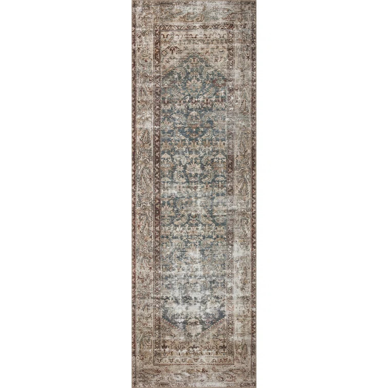 Amber Lewis x Loloi Georgie Teal / Antique Area Rug | Wayfair North America