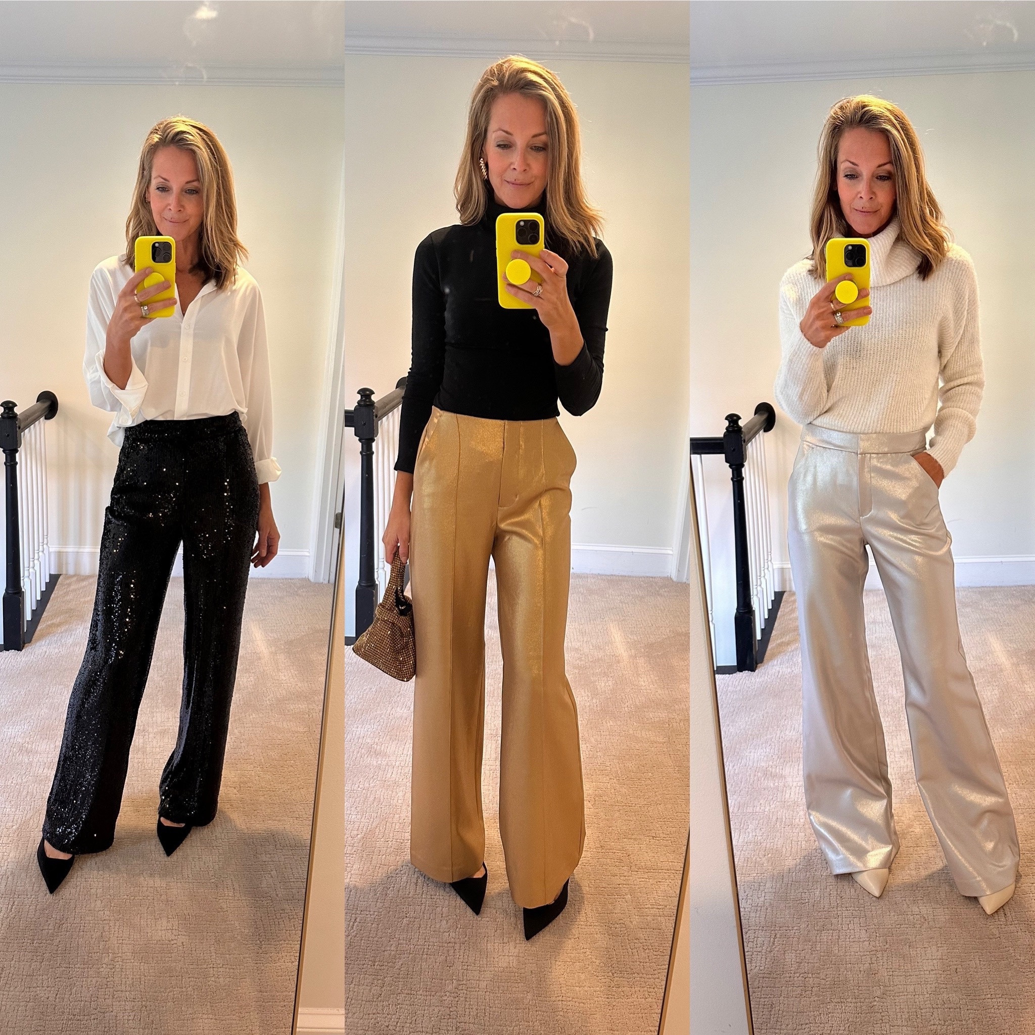 Wearing size 2 in all! Size down one size 
