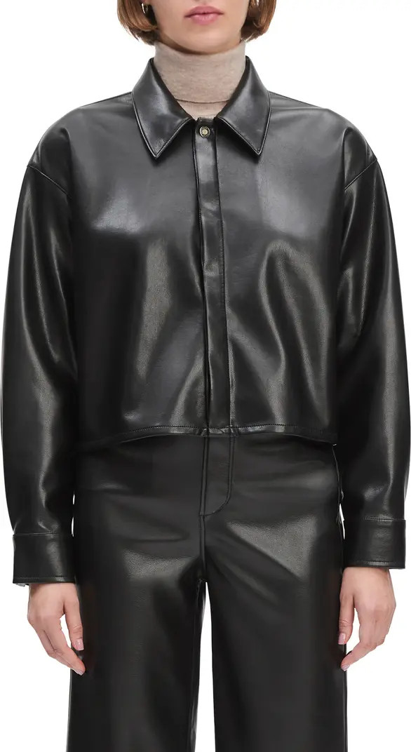 The Brady Faux Leather Shirt Jacket | Nordstrom