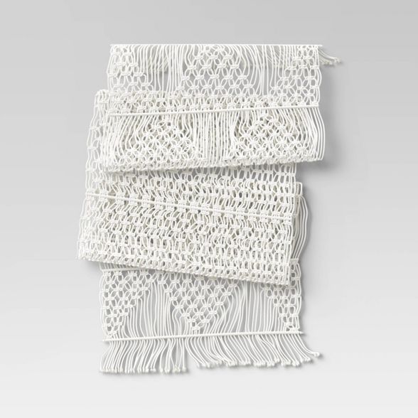 Cotton Macrame Runner White - Opalhouse™ | Target