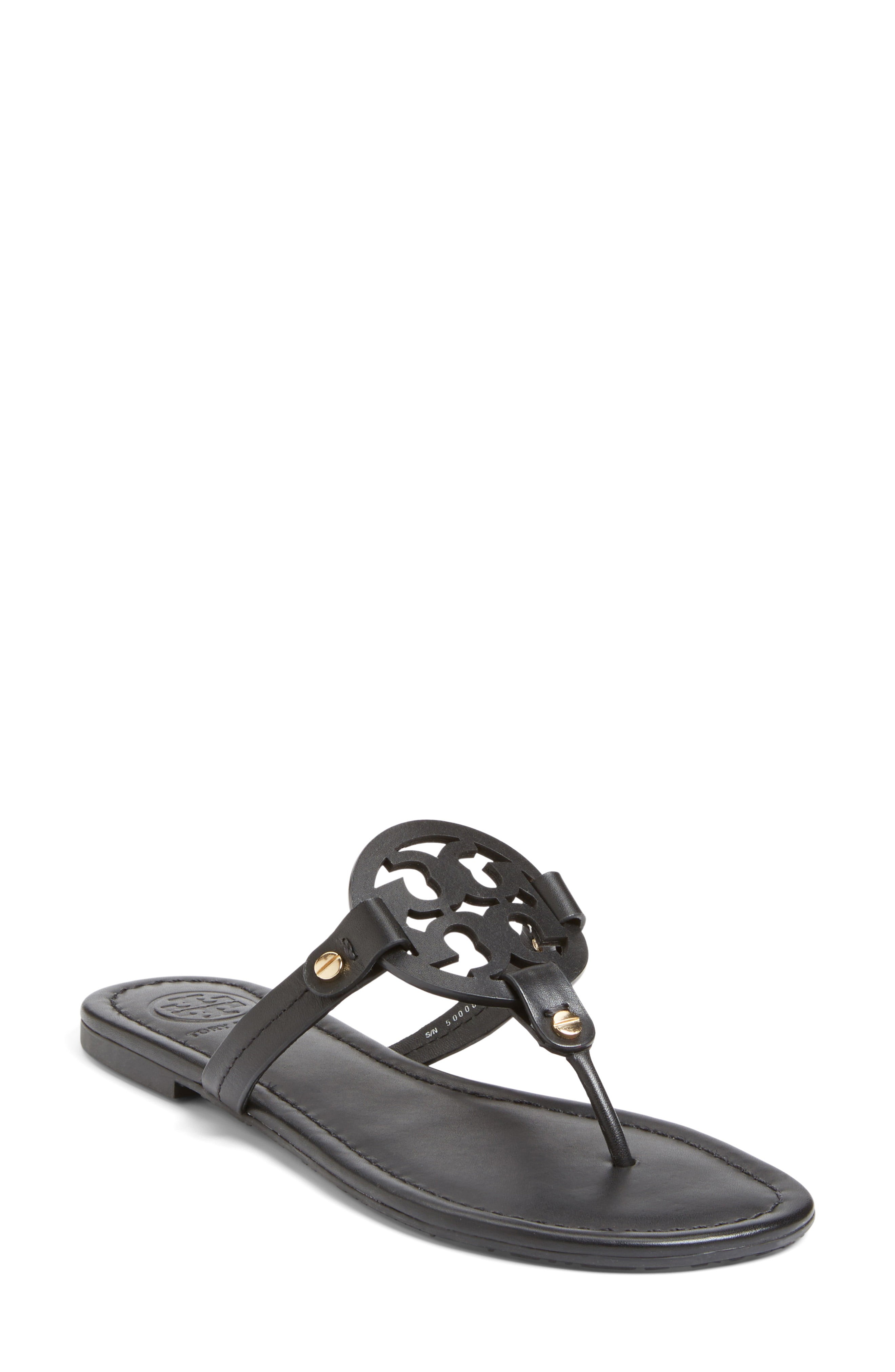 Women's Tory Burch Miller Flip Flop, Size 12 M - Black | Nordstrom