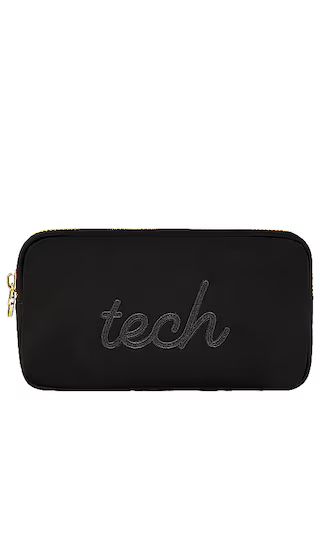 Noir Tech Embroidered Small Pouch in Noir | Revolve Clothing (Global)