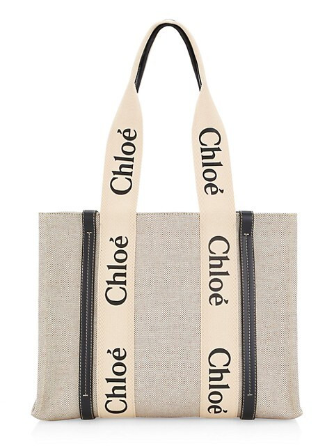Medium Woody Canvas Tote | Saks Fifth Avenue