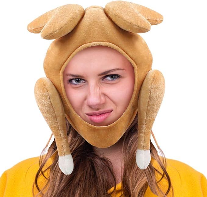 Amazon.com: AMOR PRESENT Turkey Hat, Thanksgiving Turkey Cap Roasted Turkey Hats for Thanksgiving... | Amazon (US)