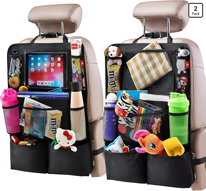 Helteko Backseat Car Organizer, Kick Mats Back Seat Protector with Touch Screen Tablet Holder, Ba... | Amazon (US)