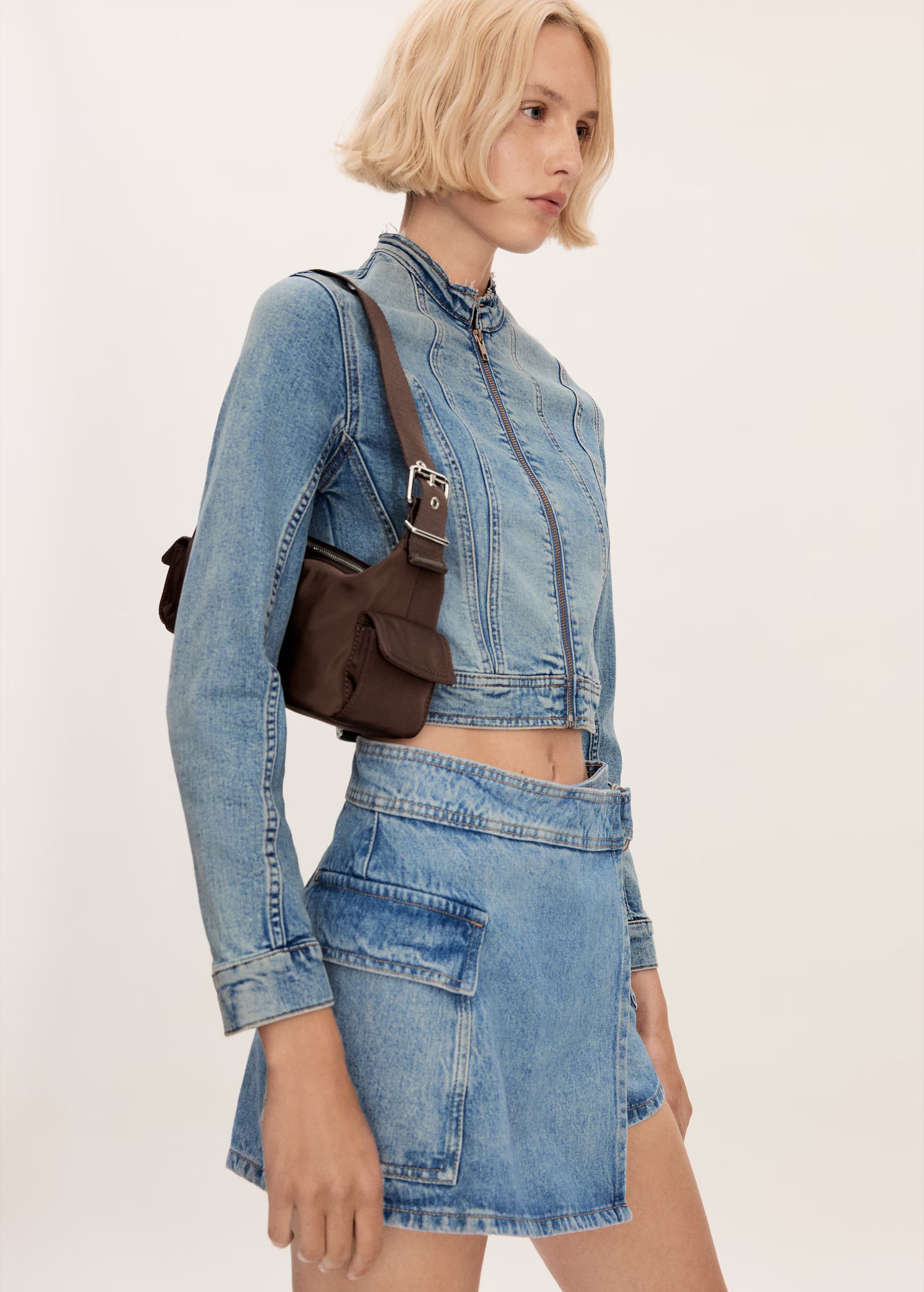 Denim skort | MANGO (US)