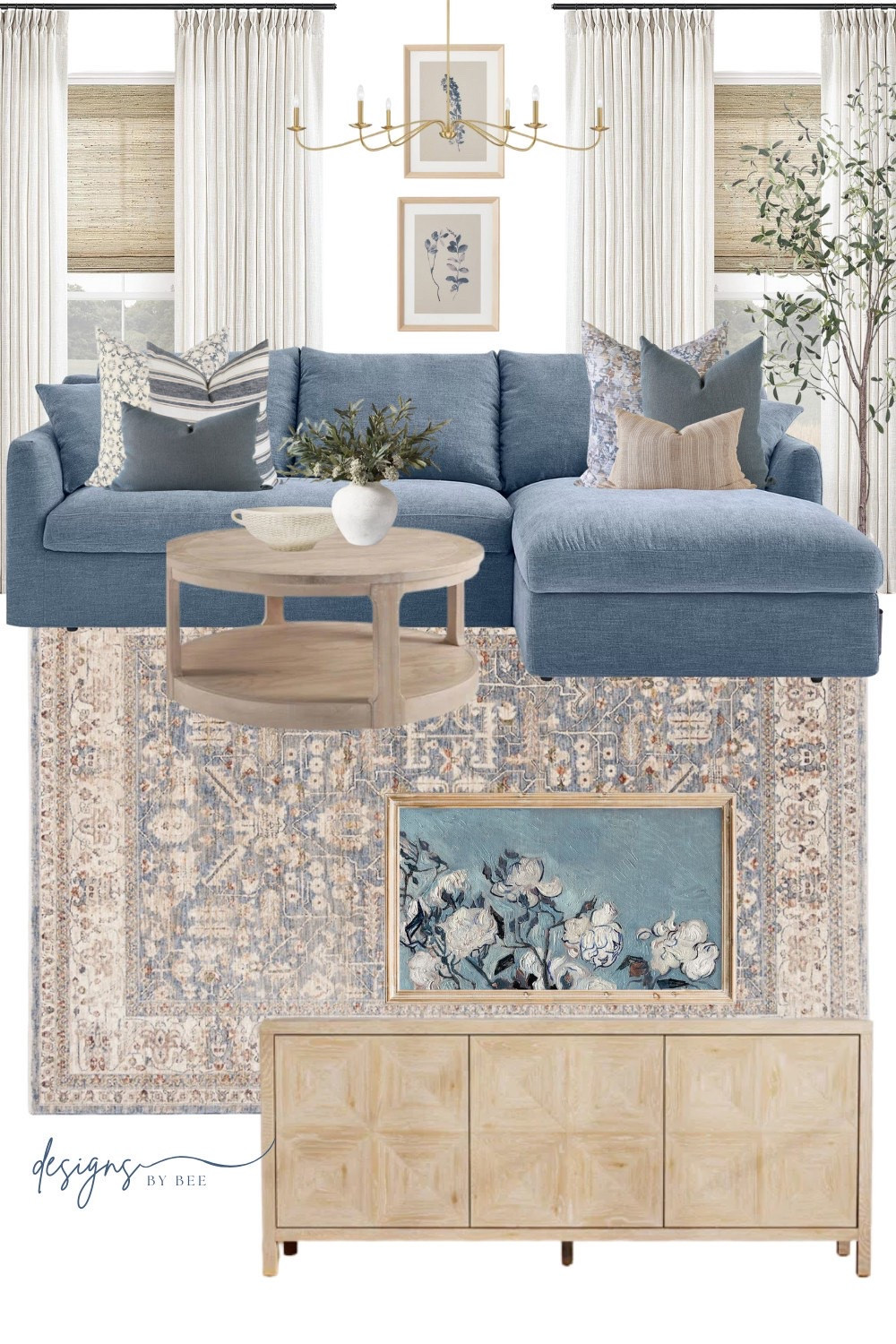 living room inspo, coastal home decor, blue couch, living room rug, round coffee table, amazon curtains  

 #LTKHome #LTKSaleAlert